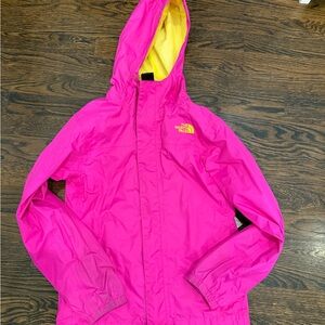North Face Kids Bright Pink Raincoat